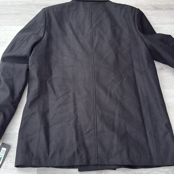 Kenneth Cole Men's Double Breasted Wool Blend Peacoat with Bib size L NWT in pkg - Picture 10 of 10